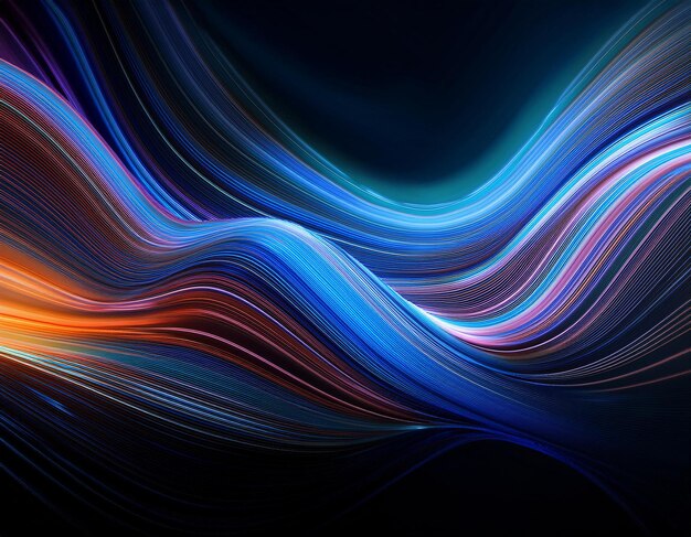 abstract background with flowing lines dynamic waves