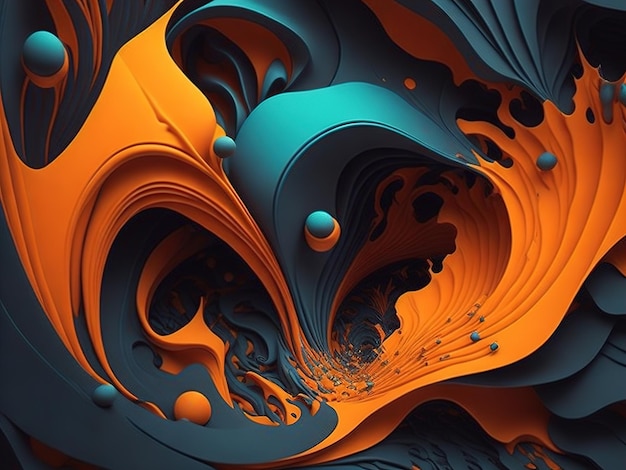 abstract background with fluid and organic shapes