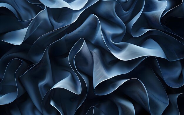 Abstract background with folded textile ruffle abstract curves fashion wallpaper 3d rendering 3d il