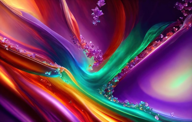 abstract background with gemstones