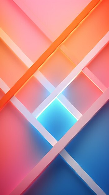 abstract background with a geometric design in pink and blue generative ai