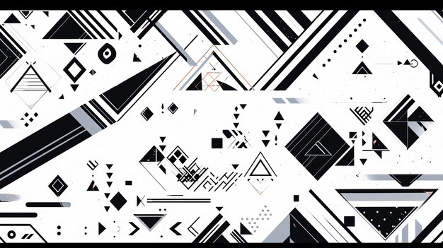 Abstract background with geometric shapes Bauhaus style