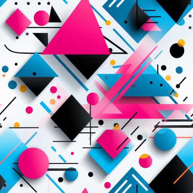 Photo an abstract background with geometric shapes and colors