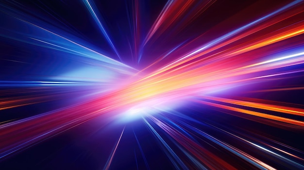 abstract background with glowing lines and bokeh computergenerated image