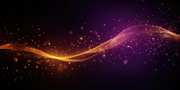 Photo abstract background with glowing particles digital technology concept