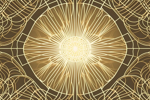 abstract background with a gold circle and the word light.