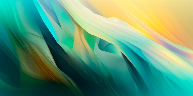 Abstract background with a gradient color scheme and flowing shapes Generative AI