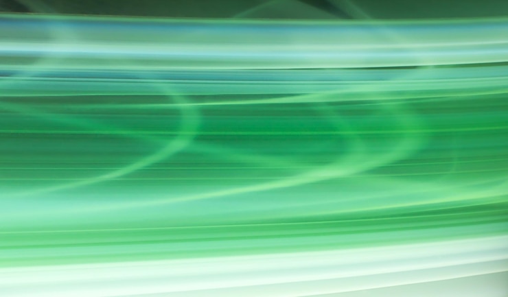 Photo abstract background with green white and blue lines