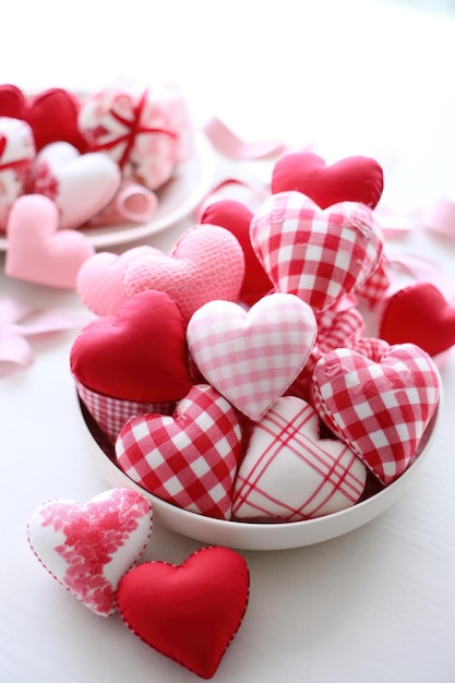 Abstract background with hearts