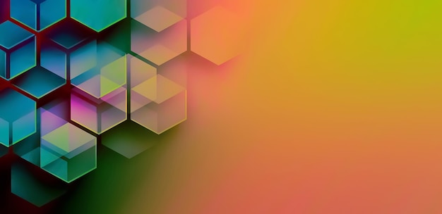 Abstract Background with Hexagons