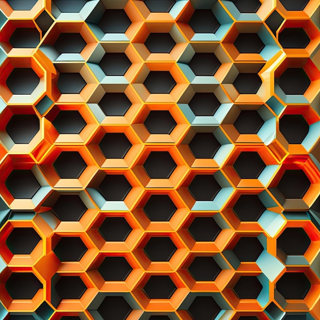 Abstract Background with Hexagons