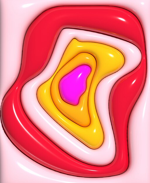 abstract background with inflated figures 3d rendering illustration