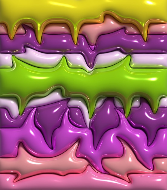 abstract background with inflated stripes 3d rendering illustration