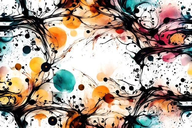 Abstract background with ink