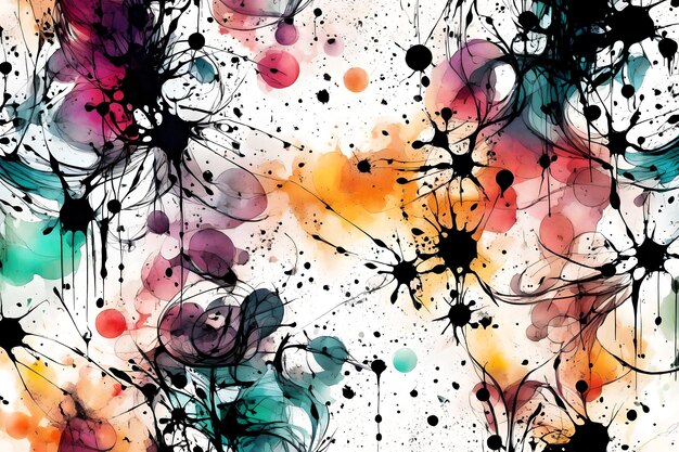 Abstract background with ink