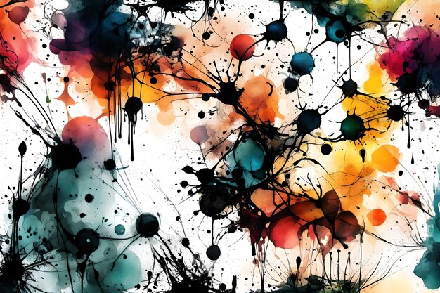 Photo abstract background with ink