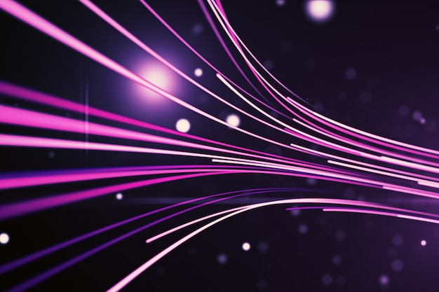 Abstract background with lines for fiber optic