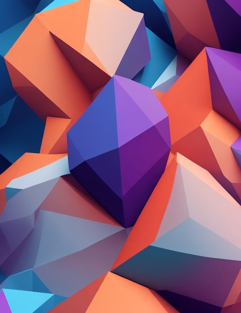 abstract background with low digital poly design