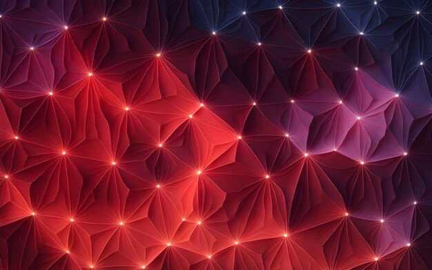 abstract background with low poly design with connecting lines and dots 3d realistic render