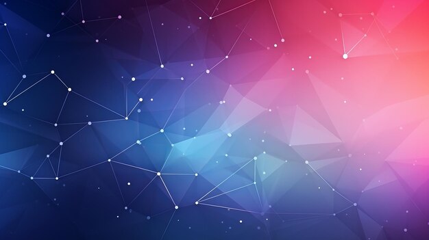 Photo abstract background with low poly design with connecting lines and dots