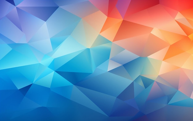 Abstract background with low poly design