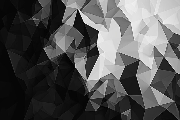 Abstract background with a low poly monochrome design