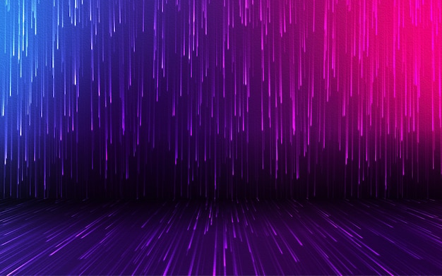 Abstract background with magic Lines composed of glowing down