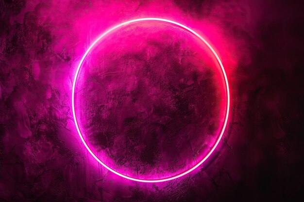 Abstract background with neon circle and smoke Space for textx9