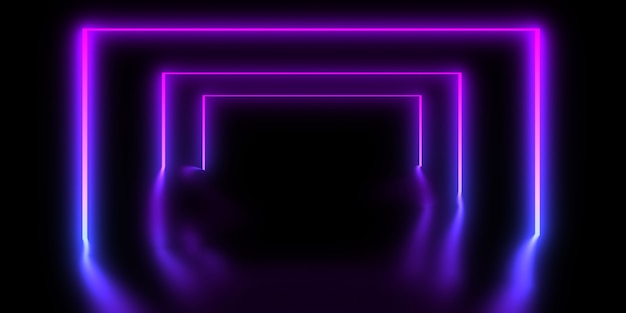 abstract background with neon lights