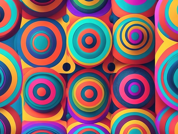 Abstract background with optical illusions and patterns