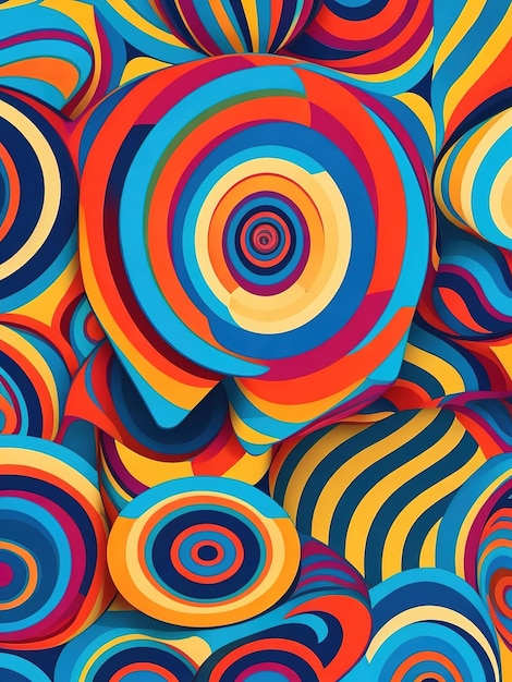 Abstract background with optical illusions and patterns