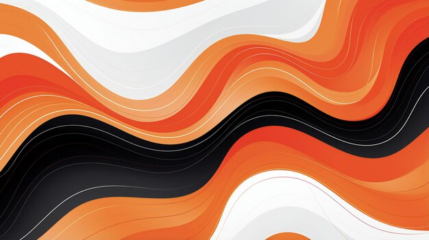 abstract background with orange black and white swirls