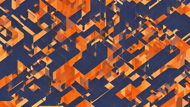 Abstract background with orange patterns