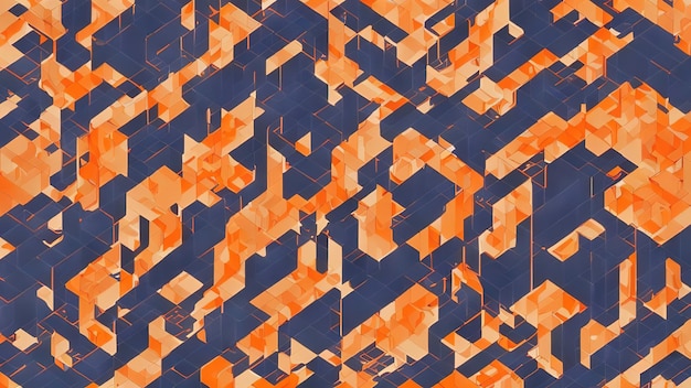 Abstract background with orange patterns