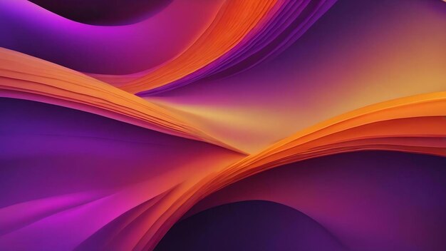 Abstract background with orange yellow and purple gradients 3d effect