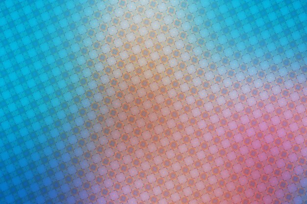 Photo abstract background with a pattern of hexagons in blue and pink