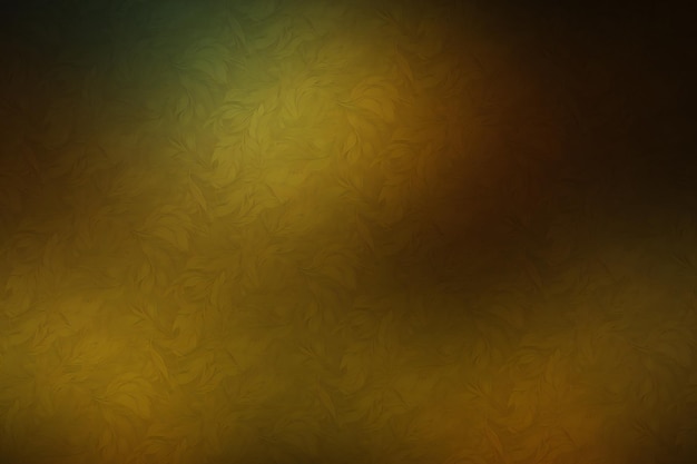 Abstract background with a pattern of leaves in yellow and brown tones