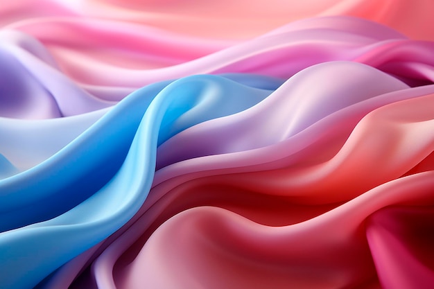 분홍색과 파란색 액체 모양으로 추상적인 배경