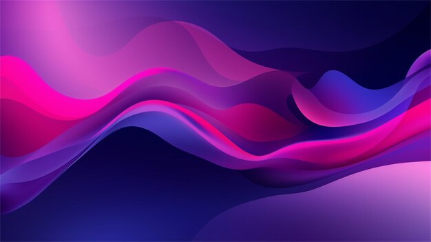 Abstract background with pink and purple wavy lines vector illustration