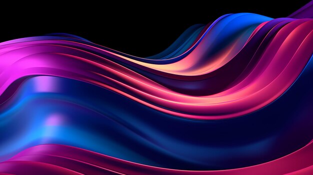 Abstract background with purple blue gradient wave generative ai