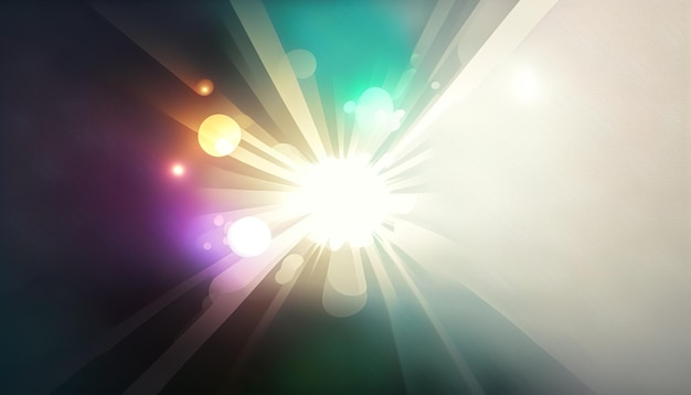 Abstract background with rays of light generative AI