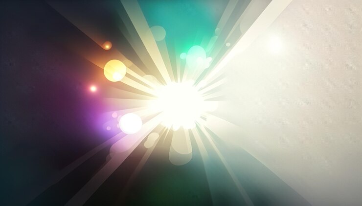 फोटो abstract background with rays of light generative ai