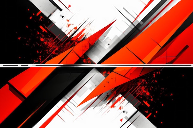 Photo abstract background with red black and white lines