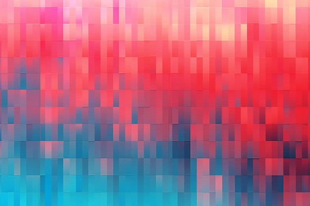 Abstract background with red blue and pink squares