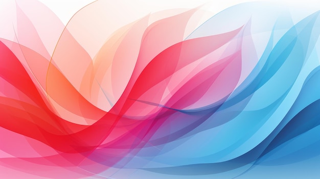 abstract background with red blue and pink waves