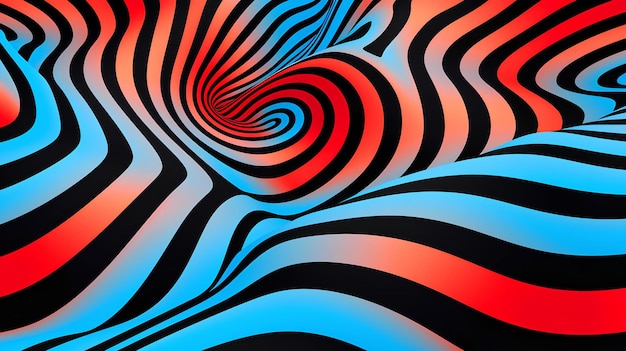 abstract background with a red and blue striped background