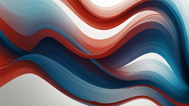Abstract background with red and blue waves