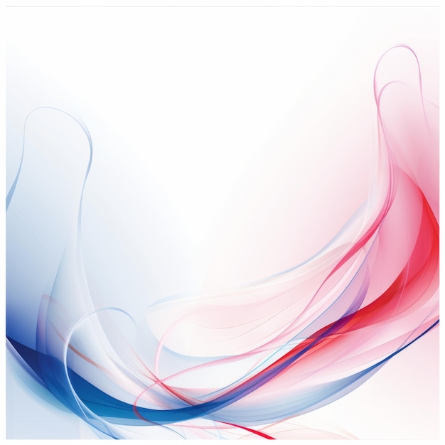 abstract background with red blue and white waves