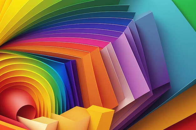 Abstract background with the representative colors of the LGBT community