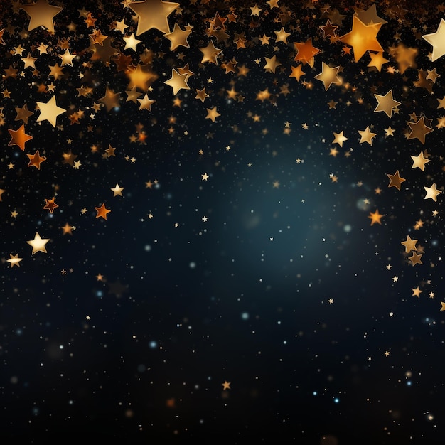 Abstract background with shining stars